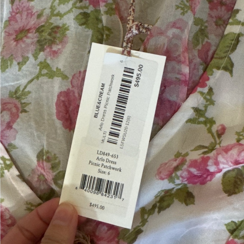 Loveshackfancy Arlo silk mixed print picnic dress - Picture 7 of 7